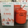 pureza ecológica 99,99% refrigerante R404A Bom preço Gas 404a R404A Gas
